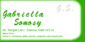 gabriella somosy business card